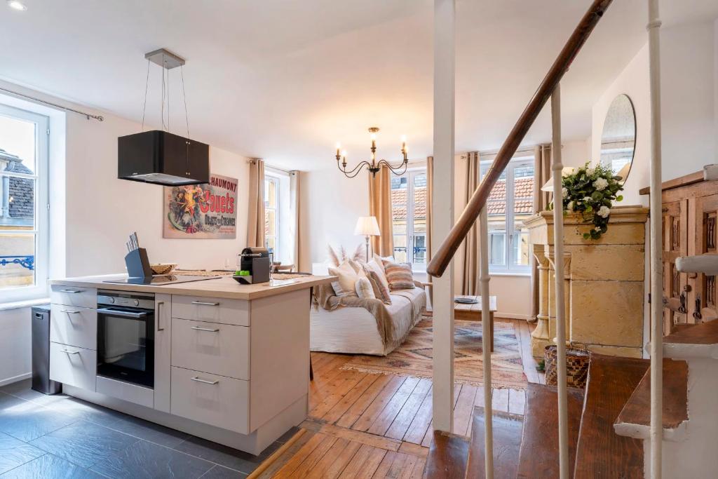 Una cocina o cocineta en A la Fleur de Ly