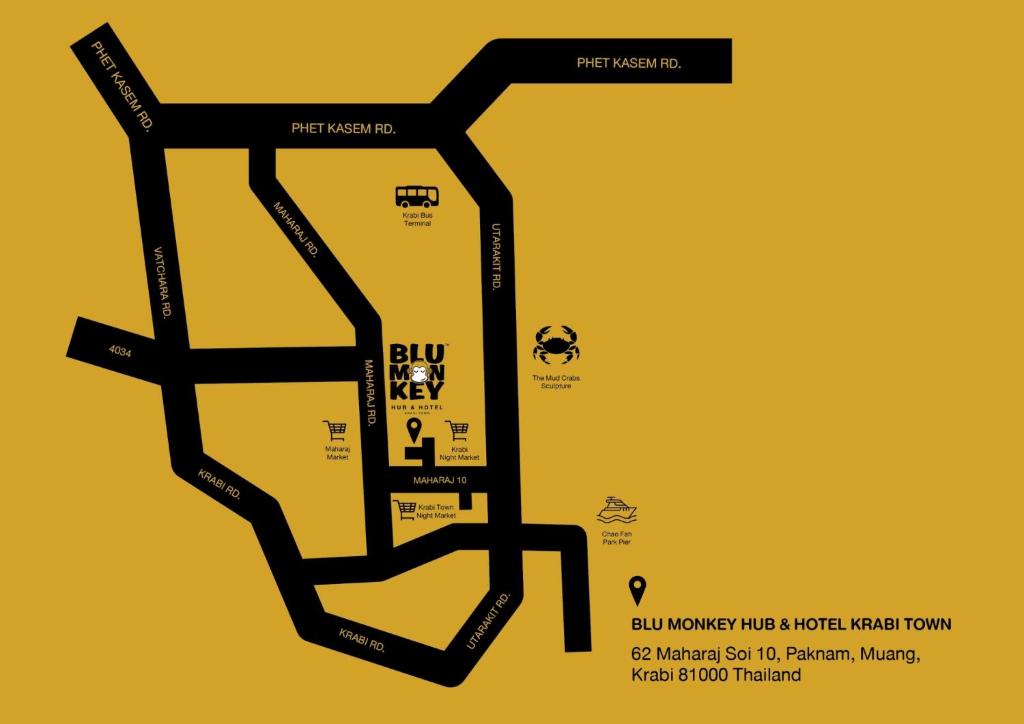 Blu Monkey Hub and Hotel Krabi Town - Resim 32