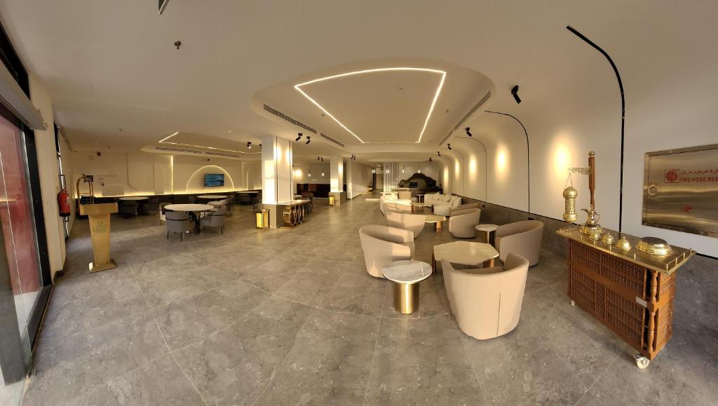 Posezení v ubytování Leaf Suites أجنحة ليف