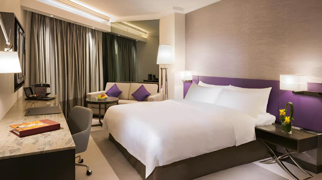 Katil atau katil-katil dalam bilik di Gateway Hotel, Marco Polo