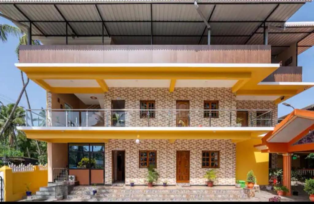 Balkón nebo terasa v ubytování Rodrigues Residency Goa