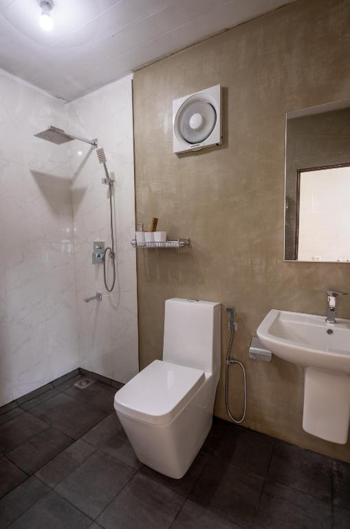 Koupelna v ubytování Eco Vibe Resort