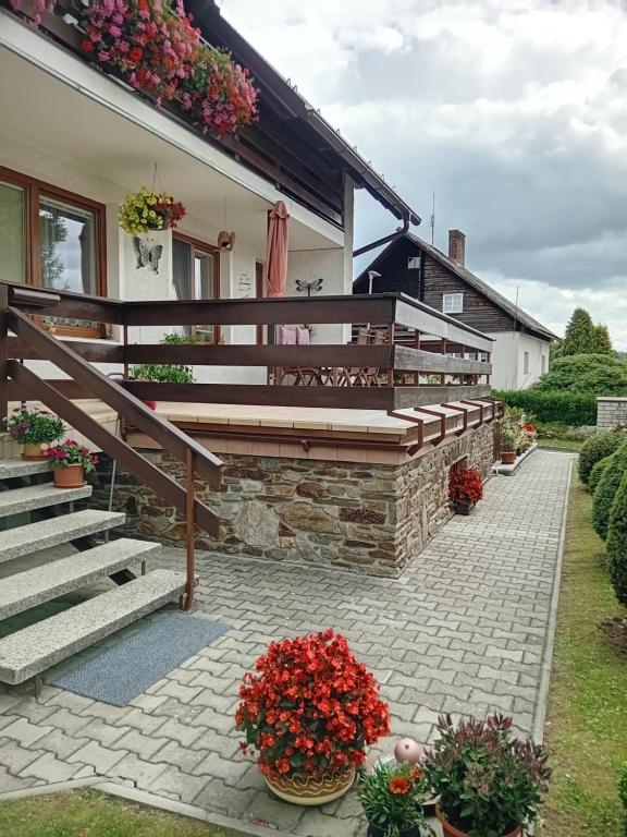 Zahrada ubytování Pension Kristýna