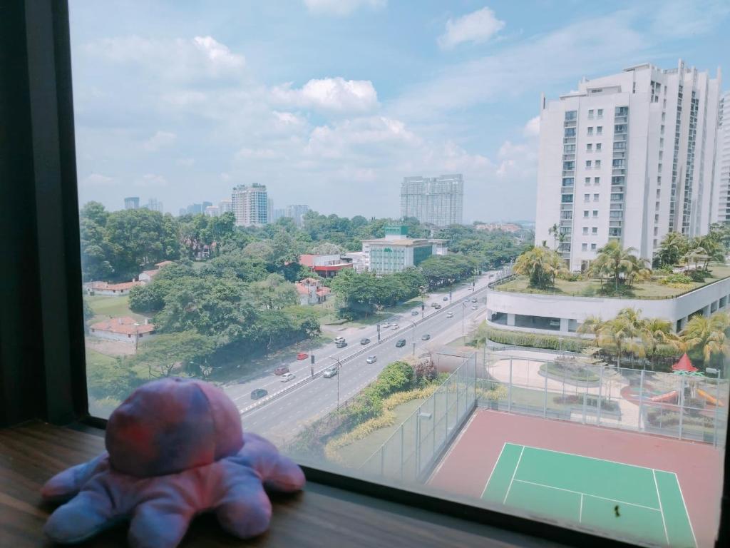 Nespecifikovaný výhled na destinaci Johor Bahru nebo výhled na město při pohledu z aparthotelu