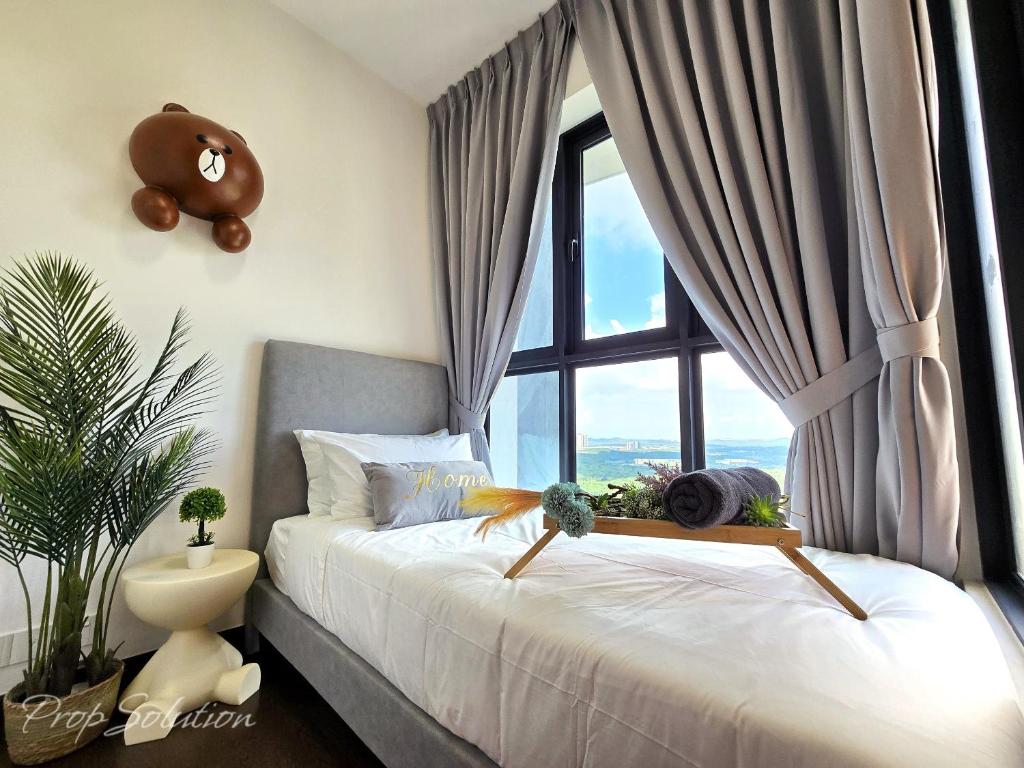 Postel nebo postele na pokoji v ubytování Loft Suite Johor Bahru Legoland 6Pax