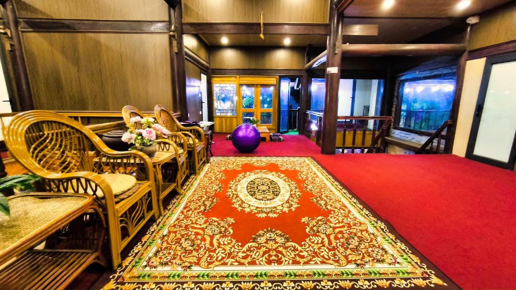 Posezení v ubytování Sapa Garden Hostel