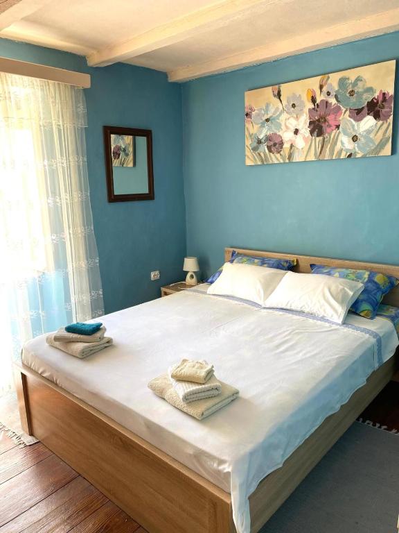 Posteľ alebo postele v izbe v ubytovaní Apartment Cacini Dvori