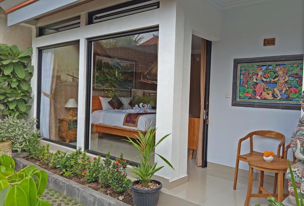 Zahrada ubytování Mahaguna Ubud