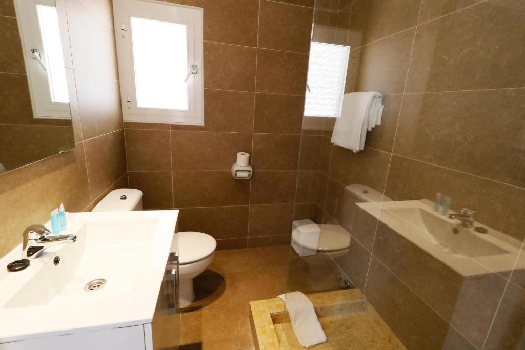 Koupelna v ubytování Hotel Gabarda