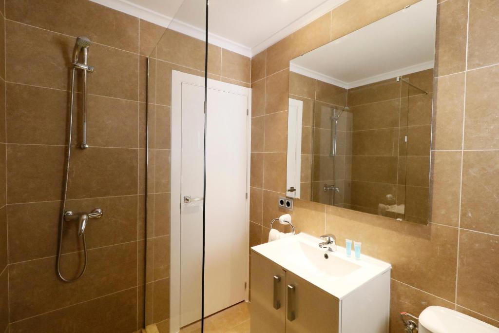 Koupelna v ubytování Hotel Gabarda