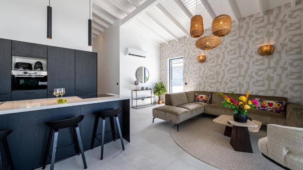Posezení v ubytování Penthouse Mesa Bonita