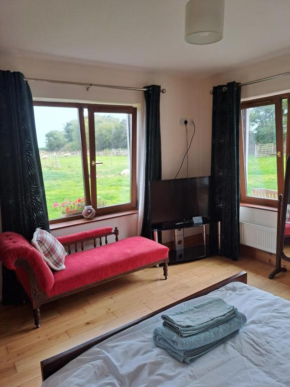Postel nebo postele na pokoji v ubytování Beachmount house