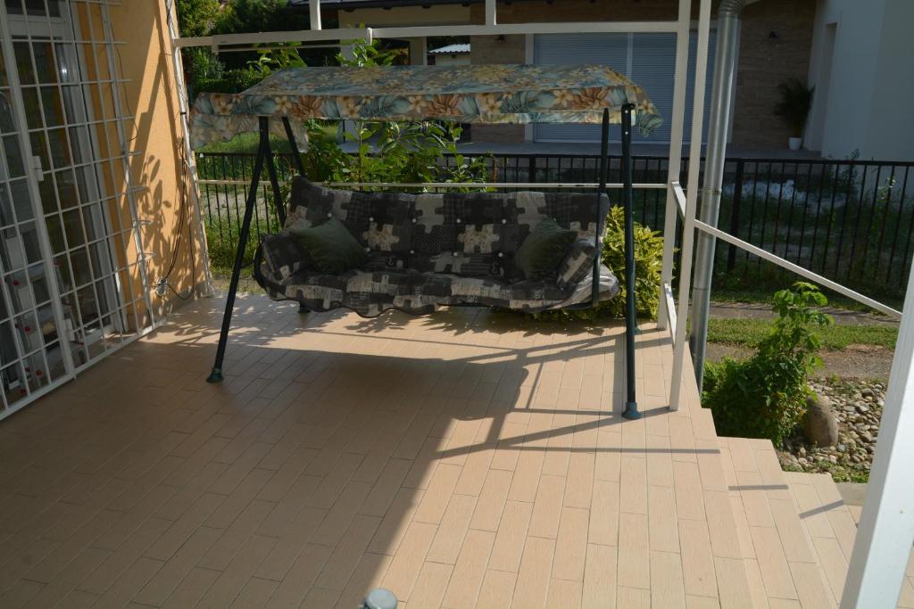 Balkón alebo terasa v ubytovaní Part Közeli Vendégház Zamárdi