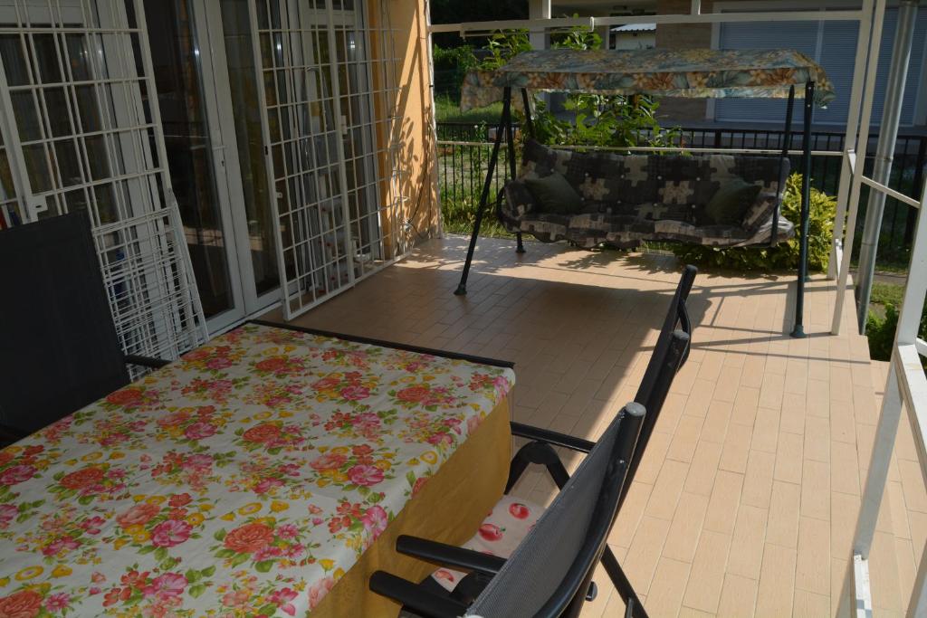Balkón alebo terasa v ubytovaní Part Közeli Vendégház Zamárdi