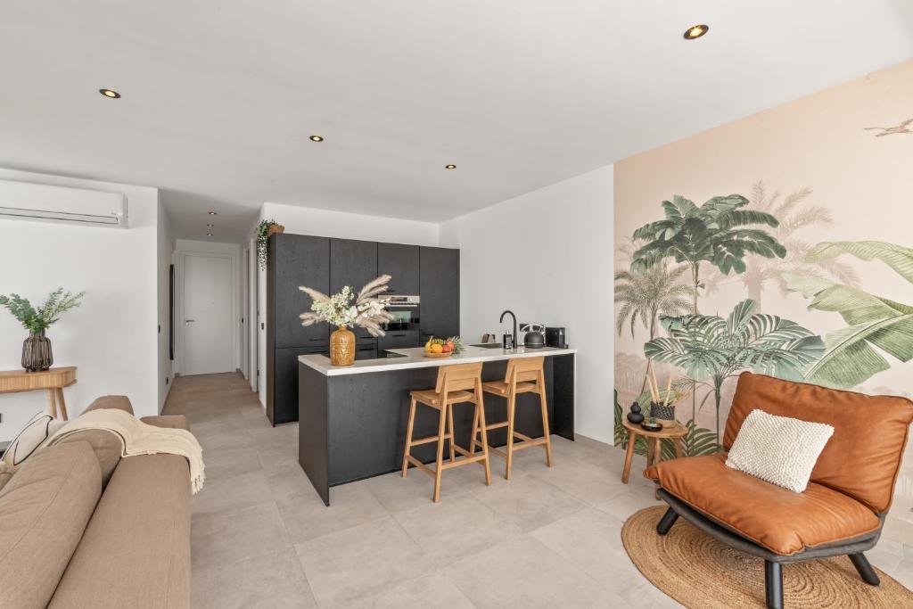 Posezení v ubytování Zon&zo Luxurious Apartment in Jan Thiel