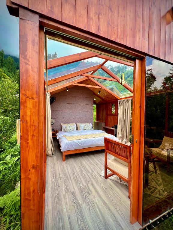 Zahrada ubytování Glass Cabins by Urban Monk- Unique Centrally Heated Cabins with Electric Blankets