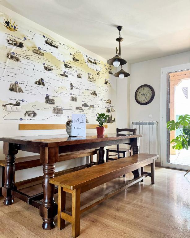Posezení v ubytování Albergue San Nicolás, Larrasoaña