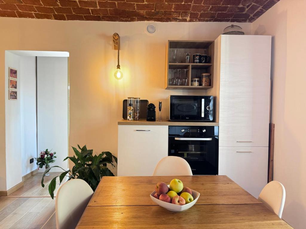Kuchyň nebo kuchyňský kout v ubytování Bricks House