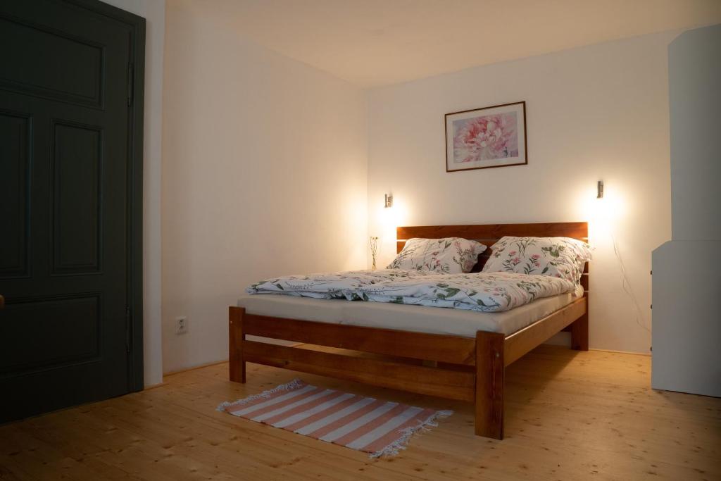 Postel nebo postele na pokoji v ubytování chalupa CHALUPA