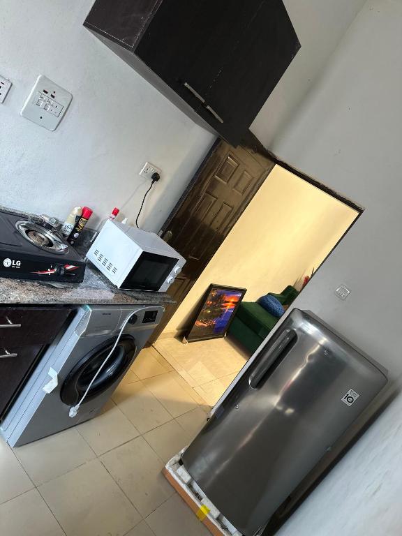 Köök või kööginurk majutusasutuses Preshome