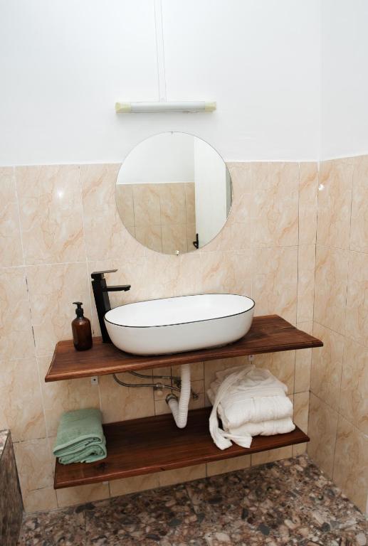 Koupelna v ubytování Suite meublée Anzah