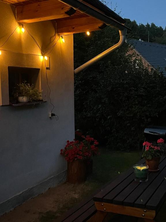 Zahrada ubytování Apartmán U Růži