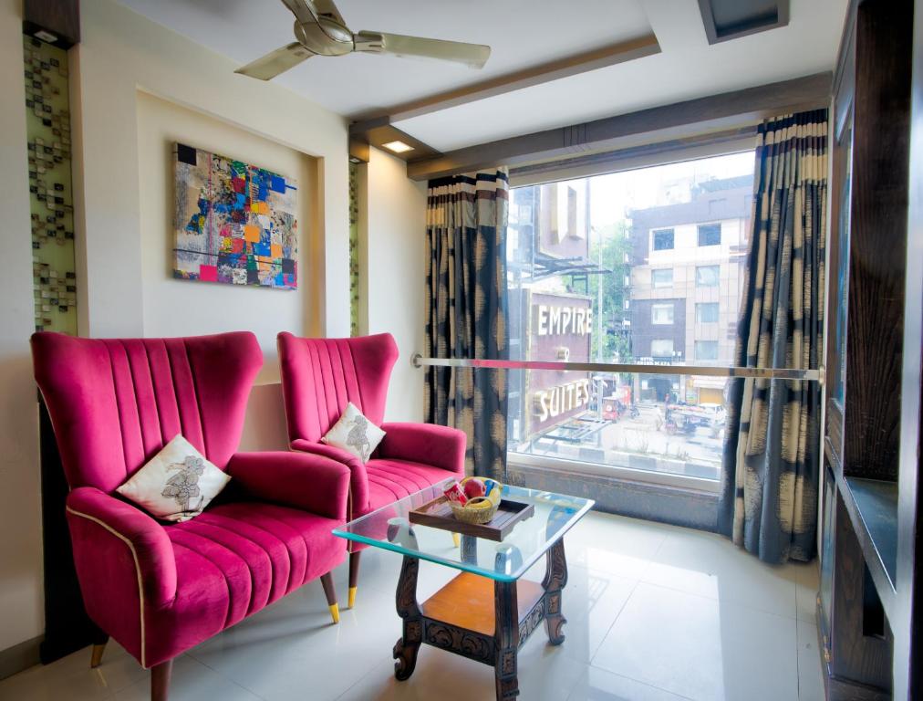 Zona de estar de The Singh Empire,New Delhi