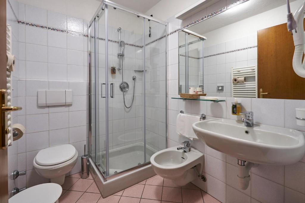 Koupelna v ubytování Hotel Walser Courmayeur