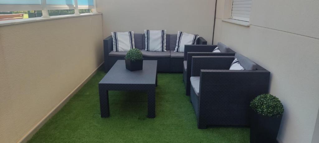 Posezení v ubytování Apartamento Nuevo playa de Piles Complejo Blaumar