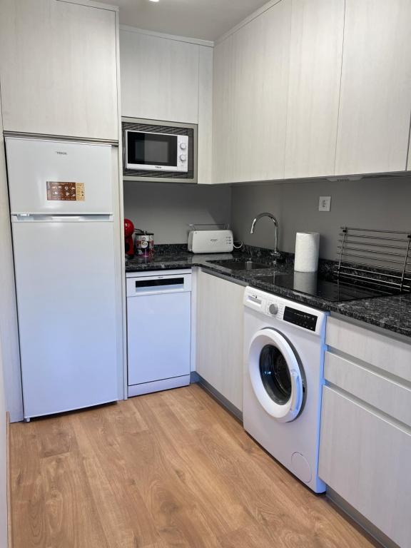 Una cocina o zona de cocina en Santa Coloma Apartamentos