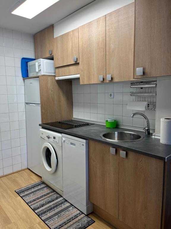 Una cocina o zona de cocina en Santa Coloma Apartamentos