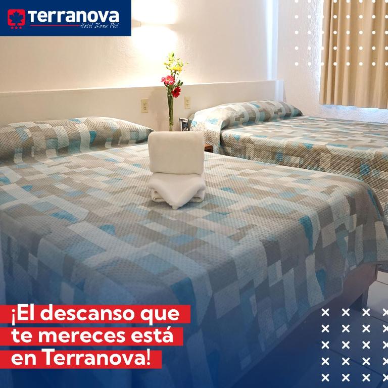 Postel nebo postele na pokoji v ubytování Hotel Terranova