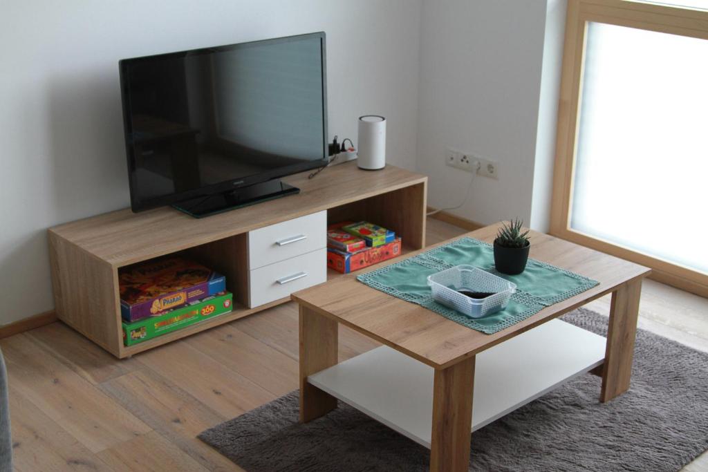 TV a/nebo společenská místnost v ubytování Haus Abendrot