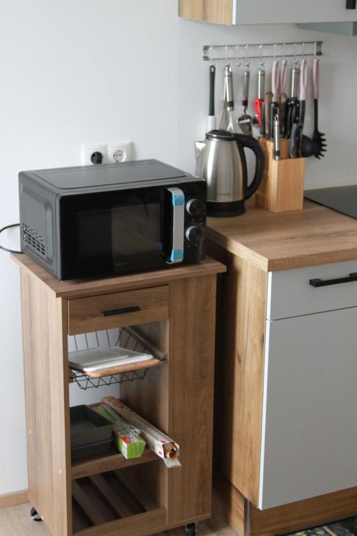 Kuchyň nebo kuchyňský kout v ubytování Haus Abendrot