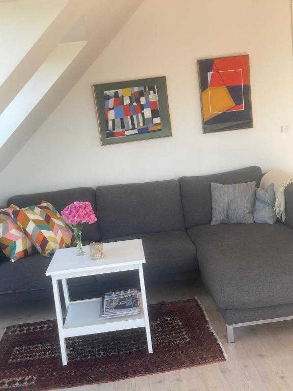 Posezení v ubytování Havnehuset Kerteminde