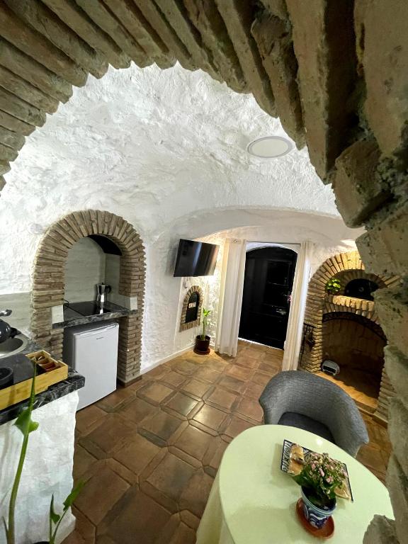 Kuchyň nebo kuchyňský kout v ubytování CUEVA DE DAVID
