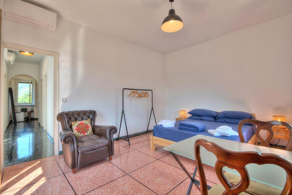 Posezení v ubytování Nel Verde Family Suite