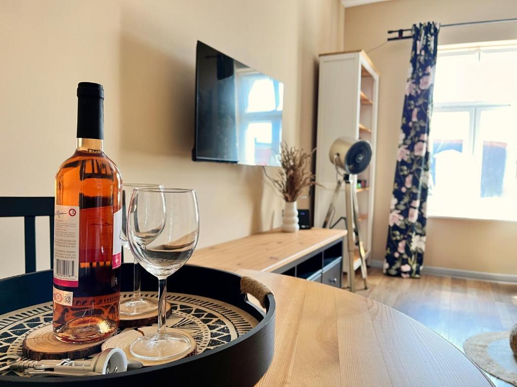 Nápoje v ubytování Apartament Sudeckie Boho