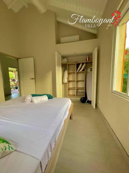 Postel nebo postele na pokoji v ubytování Relaxing Villa Flamboyant T2 - Grand Case Beach - Saint-Martin