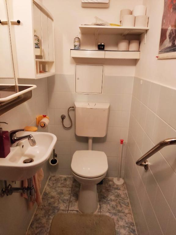 Koupelna v ubytování Ruhiges Zimmer in guter Lage in Wien
