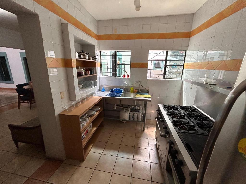 Kuchyň nebo kuchyňský kout v ubytování Suites Chingón