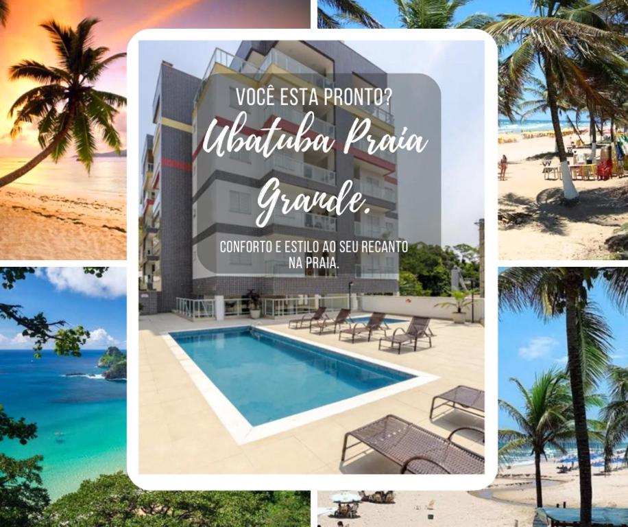 A piscina localizada em Apartamento Recanto Praia Grande - Mar, Ar, Churrasqueira, Piscina e Sauna ou nos arredores