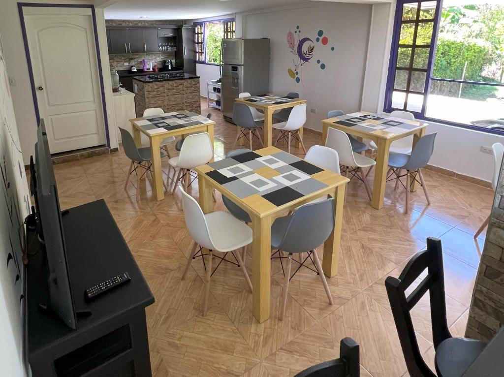 Posezení v ubytování NUEVO Hotel Morada en el centro del Eje Cafetero