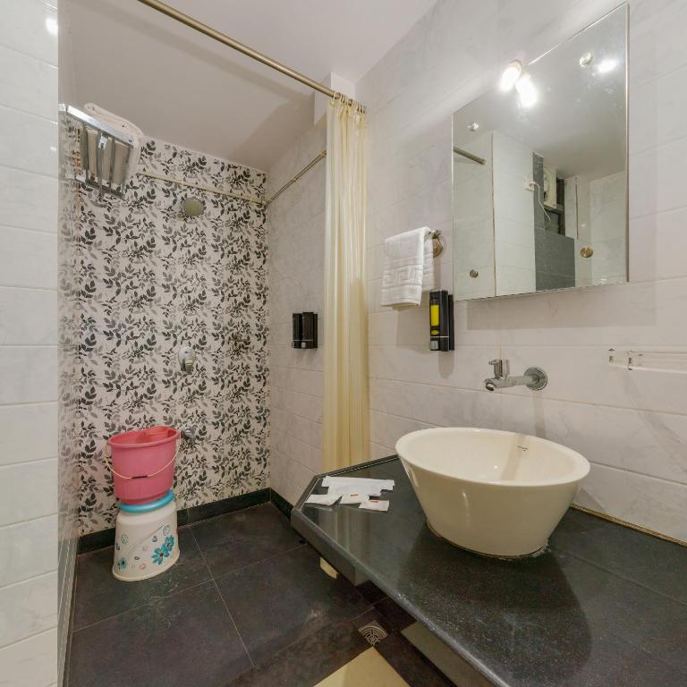 Koupelna v ubytování Hotel Vihar Deluxe