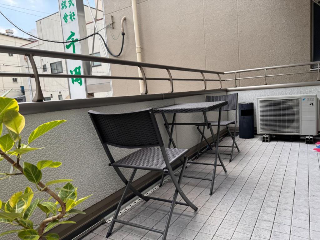 Balkón nebo terasa v ubytování Comfy House Namba