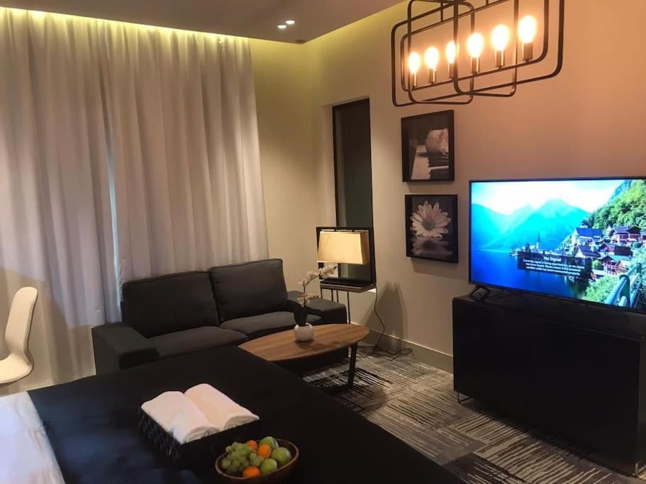 TV a/nebo společenská místnost v ubytování Dana Hotel Residence1