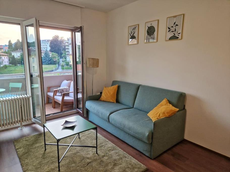 Posezení v ubytování Confortevole appartamento nel cuore di Lugano