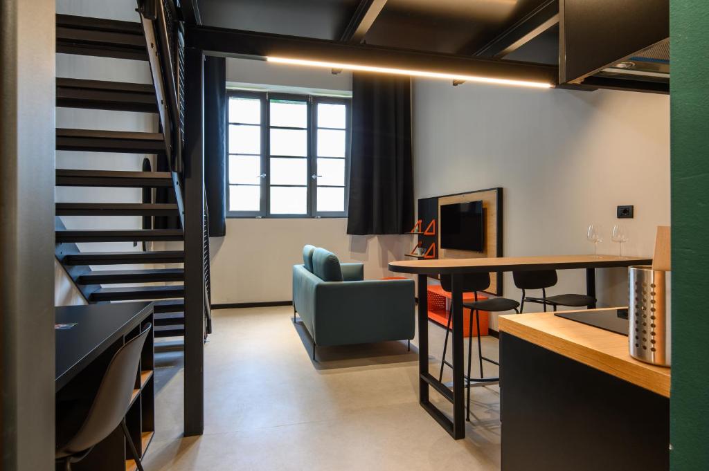 Kuchyň nebo kuchyňský kout v ubytování CX Milan Bicocca