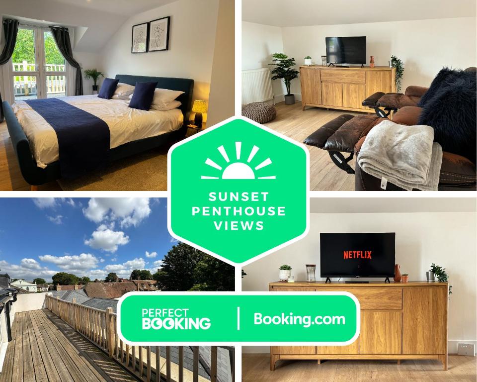 Stylish 2-Bedroom Penthouse with Expansive Balcony & Ocean Views - Modern Penthouse Apartment With Private Balcony