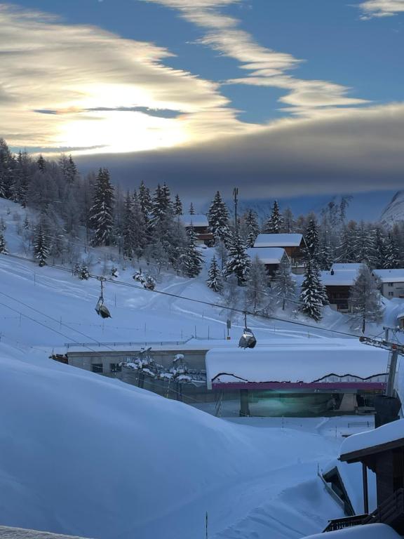 Chalet La Montanara durante el invierno